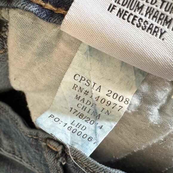 Hudson Jeans Girls Sz 12 Blue Skinny Zipper pockets Everyday casual preppy 1121 - Picture 7 of 13